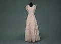 Image of Pale pink net and lace dress, 1940